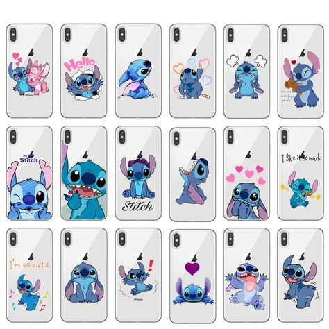 Stitch And Angel Phone Cases, Stitch Iphone Case, Stitch Phone Cases, Bedazzled Phone Case, Lilo And Stitch Toys, Stitch Phone Case, Art Ideas For Teens, Disney Acrylic Nails, ليلو وستيتش