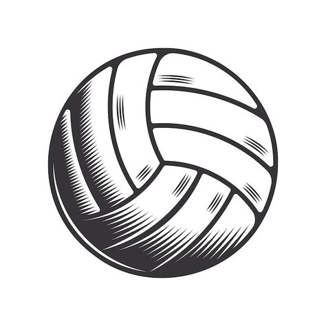 Volleyball Designs Art, Volleyball Ball Logo, Volleyball Ball Drawing, Bola Vector, Volleyball Logo Design Ideas, Volleyball Tattoo, Wallyball, Volleyball Vector, Poster Bola