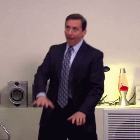 Office Gifs, Michael Scott The Office, The Office Jim, Reaction Gif, Tv Series Quotes, Dance Gif, Dollar Shave Club, Office Tv, Office Memes