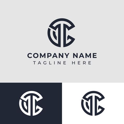 Letter CT or TC Monogram Circle Logo, suitable for any business with CT or TC initials. Tc Monogram, Ct Logo, Company Identity, Logo Design Process, Circle Logo, Circle Logos, Initial Letters, Monogram Logo, Photography Design