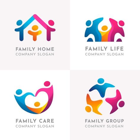 Parents and child family characters logo... | Free Vector #Freepik #freevector #logo #business #family #line Family Logo Ideas, Parenting Logo, Child Care Logo, Unity Logo, Hospital Logo, Foundation Logo, Globe Logo, Family Logo, Human Logo