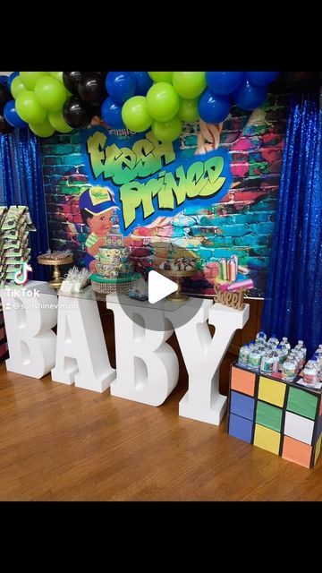 Extravagant Designz LLC on Instagram: "Fresh Prince Baby shower for baby Savion💚💙 #extravagantdesignzllc2u💕 #atlpartyplanner #bookme" Fresh Prince Baby Shower Theme Boy, Boy Baby Shower Ideas Black People, Fresh Prince Baby Shower Theme, Fresh Prince Baby Shower, Fresh Prince Theme, Kylie Baby Shower, Prince Baby Shower Theme, Baby Cam, It's A Boy Announcement