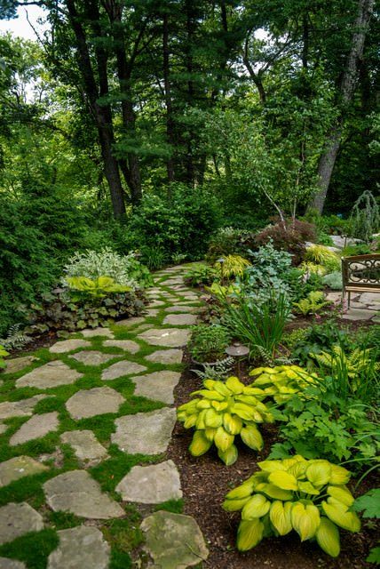 Shed Inspiration, Shade Garden Design, Simple Garden, Stone Path, Have Inspiration, The Secret Garden, Traditional Landscape, Woodland Garden, Landscaping Tips