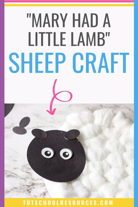 This paper plate sheep craft is an easy win with toddlers and preschoolers. It's perfect for easter, a farm craft, or to use as a mary had a little lamb craft. Get the printable template and give this easy craft a try. #sheepcraft #lambcraft #toddlers #preschool Mary Had A Little Lamb Craft Preschool, Mary Had A Little Lamb Craft, Paper Plate Sheep, Quick Kids Crafts, Sheep Craft, Lamb Craft, Craft Activities For Toddlers, Paper Plate Craft, Mary Had A Little Lamb