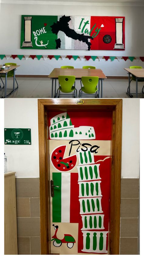 Italian Heritage Month, Italy Decor, Class Displays, Italian Heritage, International Day, Pisa, Classroom Decor, Rome, Italy