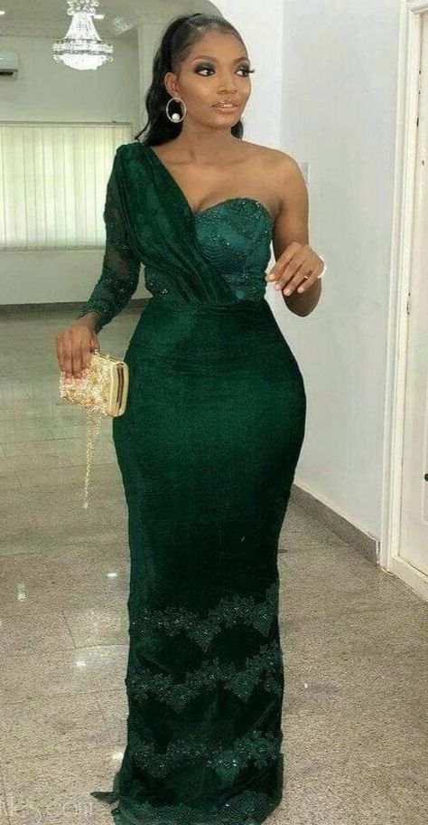 Asobi Styles, Nigerian Lace Dress, Nigerian Dress Styles, Aso Ebi Lace Styles, Nigerian Dress, Nigerian Lace Styles, African Wedding Attire, African Lace Styles, Lace Gown Styles