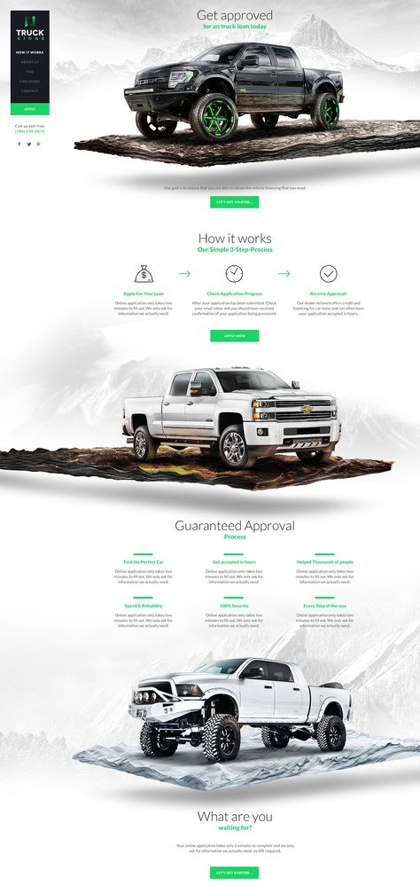 Truck Ridge Loan Design Sites, Website Mockup, Modern Web Design, Web Inspiration, Web Layout Design, Website Layout, Web Layout, Website Inspiration, Web App Design