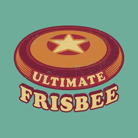 Frisbee Aesthetic, Ultimate Frisbee Tattoo, Lonnie Frisbee, Ultimate Frisbee Aesthetic, Ultimate Frisbee Logo, All Kinds, Frisbee Golf, Ultimate Frisbee, Premium Vector