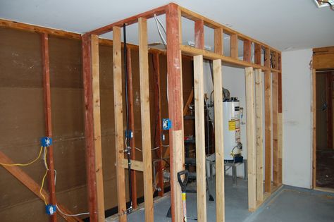 Building my laundry room in the Garage Hiding Boiler In Basement, Covering Furnace In Basement, Hiding Furnace In Basement, Redo Basement, Furnace Room, Garage Laundry Rooms, Basement Layout, Basement Remodel Diy, Garage Bedroom