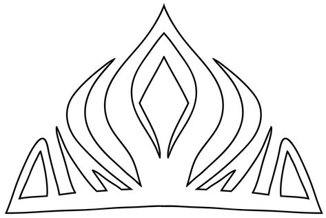 Elsa Crown Downloadable Template Paper Crown Template Cricut, Elsa Printable, Ballerina Craft, Elsa Crown, Frozen Crown, Crown Printable, Crown Silhouette, Frozen Bday Party, Crown Drawing