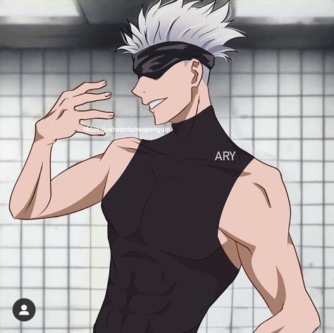 Gojo Sensei, Anime Mood, Gojou Satoru, Sleeveless Turtleneck Top, Miraculous Ladybug Fanfiction, Sleeveless Shirts, Jojo Anime, Anime Mix, Sleeveless Turtleneck