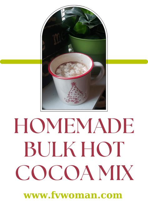 Homemade Bulk Hot Cocoa Mix Bulk Hot Chocolate Mix Recipe, Easy Hot Cocoa Recipe, Cocoa Mix Recipe, Nestle Quik, Hot Cocoa Mix Recipe, Homemade Pancake Mix, Hot Chocolate Mix Recipe, Homemade Dry Mixes, Homemade Hot Chocolate Mix