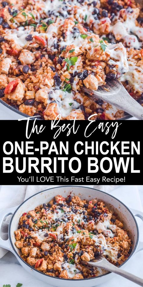 Chicken Rice And Beans, Healthy Black Bean Recipes, Chicken Rice Beans, Beans Recipe Healthy, Rice Bowls Healthy, Burrito Bowl Meal Prep, Healthy Burrito Bowl, Rice And Beans Recipe, Burrito Bowls Recipe