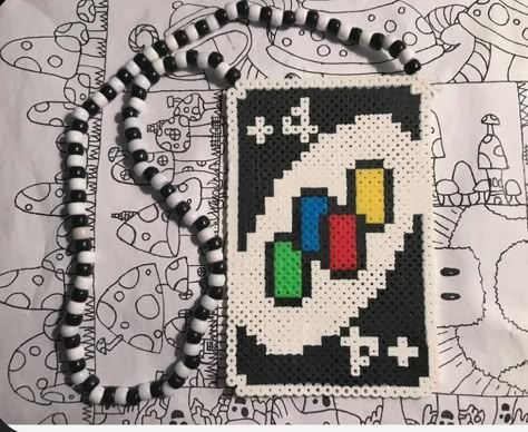 Uno Reverse Card Perler Beads, Perler Beads Big, Perlers Ideas, Uno Card, Kandi Inspo, Pixel Beads, Melty Bead Patterns, Pearl Beads Pattern, Easy Perler Beads Ideas