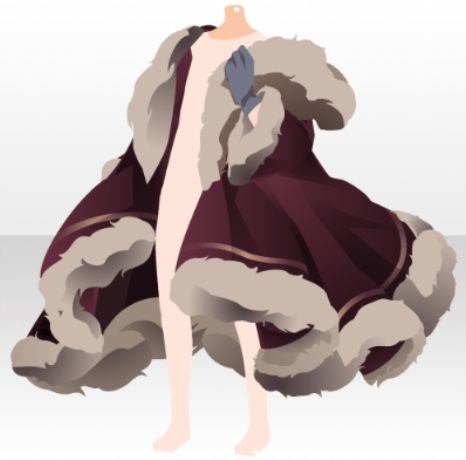 Fur Coat Reference Drawing, Anime Coat Design, Fur Coat Character Design, Drawing Fur Coat, Fur Clothes Drawing, Fluffy Coat Drawing, How To Draw Fur Coat, Anime Fur Coat, Coat Character Design