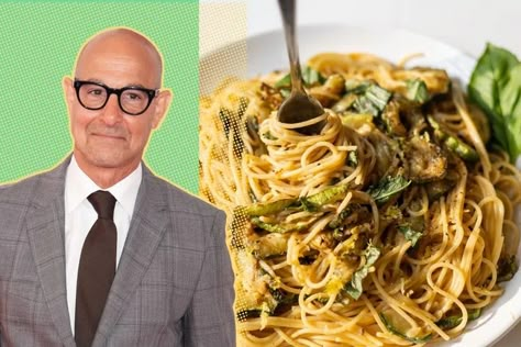 Stanley Tucci Recipes, Tucci Recipes, Zucchini Spaghetti, Stanley Tucci, Zucchini Recipe, Making Pasta, Zucchini Pasta, Simply Recipes, Diet Food List