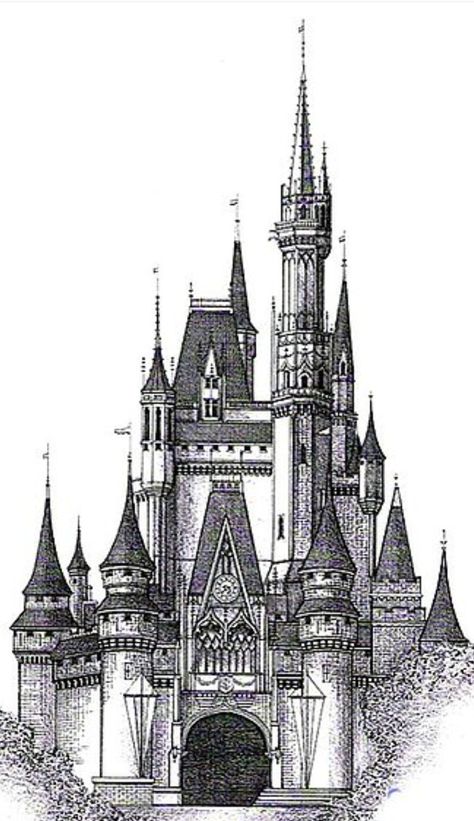 Steampunk Wallpaper, Castle Drawing, Dark Castle, Gothic Castle, Gothic Church, Architecture Drawing Art, Building Art, Disney Castle, Doodle Art Designs