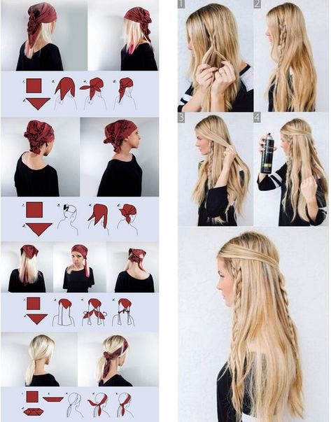 Halloween Hair Styles, Free Hair Styles, Carnaval Diy, Pirate Makeup, Pirate Hair, Carnaval Outfit, Hair Styles Ideas, Female Pirate Costume, Fest Temaer