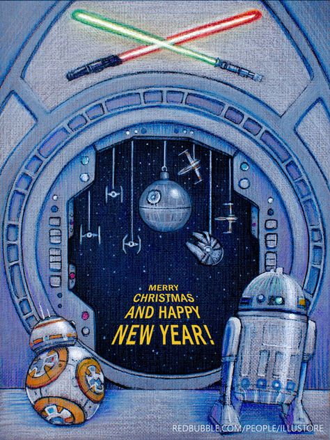 Star Wars Christmas Wallpaper, Star Wars Cards, Star Wars Drawings, Vader Star Wars, Star Wars Christmas, Star Wars Wallpaper, Star Wars Party, Star Wars Poster, Star Wars Humor