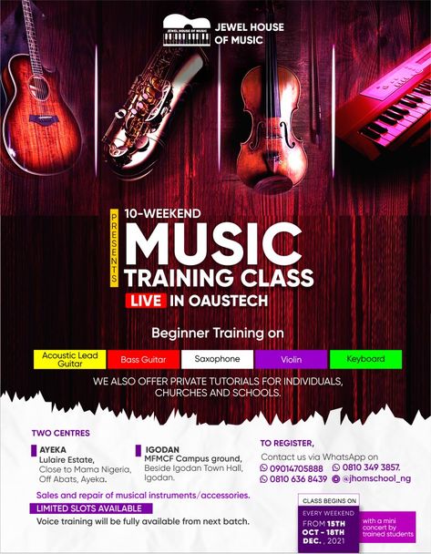 Music Class Flyer Design, Music Class Poster Design, Music Flyer Background, Music School Poster Design, Training Flyer Design, Flyer Inspiration, Christian Graphics, Church Backgrounds, Training Design