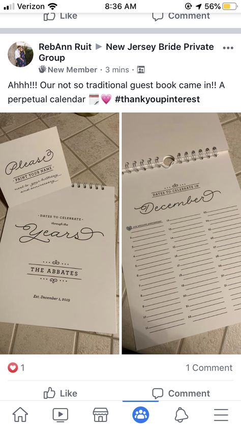 Calendar As Guest Book, Calendar Guest Book Wedding, Perpetual Calendar, Wedding Guest Book, Photo Inspo, Guest Book, Wedding Planning, Wedding Ideas, Place Card Holders