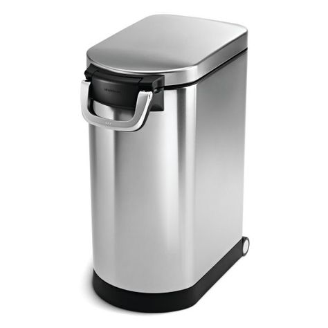 simplehuman® Pet Food Storage Can - Stainless Steel