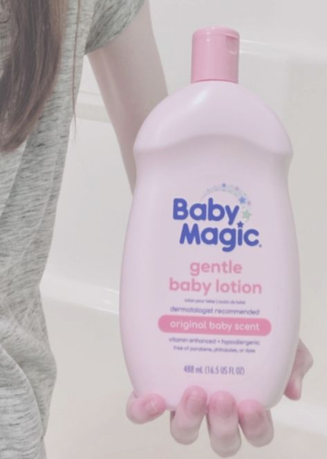 baby magic baby lotion Baby Lotion Aesthetic, Baby Magic, Gentle Baby, Baby Lotion, Dermatologist Recommended, Warm Milk, Body Skin Care Routine, Body Skin, Little Princess