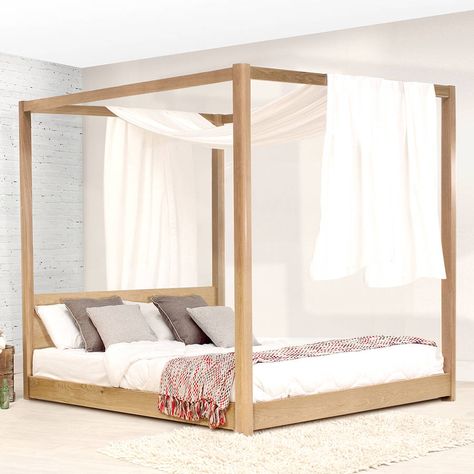 Four Poster Bed Frame, Timber Bed Frames, Timber Bed, Low Bed Frame, Timber Beds, 4 Poster Beds, Canopy Bed Frame, Kura Bed, Wooden Canopy