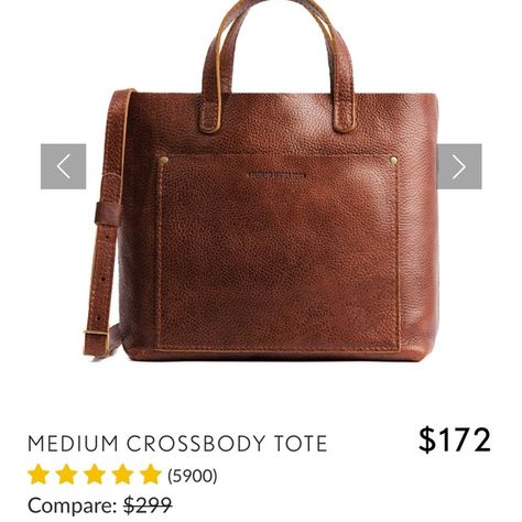 Portland Leather Goods Medium Crossbody in Nutmeg Valentino Rockstud Bag, Couch Bag, Cute Diaper Bags, Bally Bag, Portland Leather Goods, Survival Bag, Triangle Bag, Cheap Bags, Valentino Rockstud