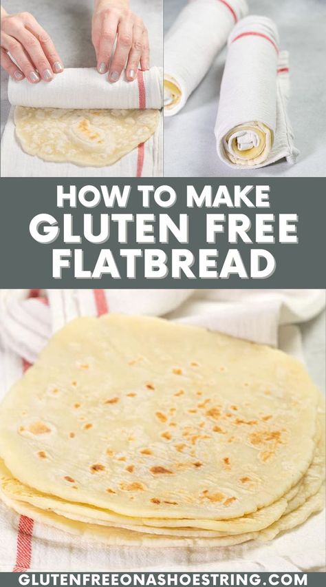 Gluten Free Flatbread Recipe, Gluten Free Flatbread, Pantry Ingredients, Gluten Free Recipes Bread, Gluten Free Flour Blend, Gluten Free Recipes Easy, Gf Recipes, Foods With Gluten, Sem Lactose