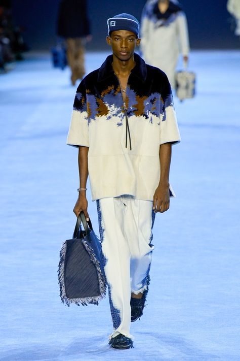 Fendi Spring 2023 Menswear Fashion Show | Vogue Vogue Runway Men, Fendi Spring 2023, Gavrilo Princip, Runway Men, 2023 Menswear Fashion Show, Menswear Runway, Men Fashion Show, Menswear Fashion Show, Spring Summer 2023