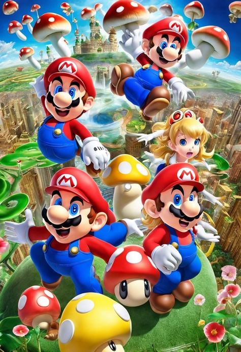 Mushroom Kingdom Chronicles Check more at https://paintlyx.com/mushroom-kingdom-chronicles/ Mushroom Kingdom, Sonic, Sonic The Hedgehog, Mario, Stuffed Mushrooms