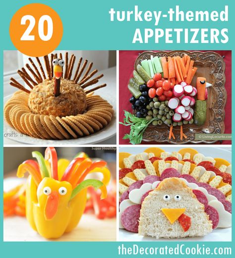 20 Turkey-themed Thanksgiving appetizers roundup Veggie And Fruit Trays, Healthy Thanksgiving Snacks, Healthy Casserole Dishes, Appetizers For Thanksgiving, Game Day Wings, Turkey Veggie Tray, Holiday Finger Foods, Turkey Cheese Ball, Kid Friendly Appetizers