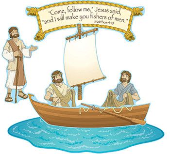 Fishers Of Men Bulletin Board Cut Out Set Bible Bulletin Boards, Teach Me To Pray, 12 Disciples, Old Bible, Fisher Of Men, Lds Seminary, Fishers Of Men, Church Bulletin Boards, Carson Dellosa