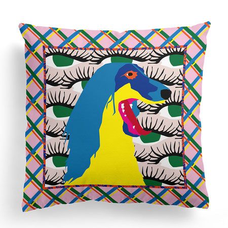 Funky Interior Design, Funky Cushions, Funky Pillows, Funky Patterns, Unique Pillow, Pastel House, Designer Drapes, Unique Pillows, Art And Illustration