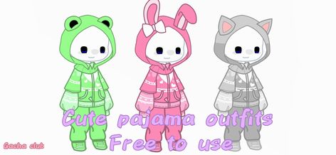 Gacha Club Outfit Gender Neutral, Gacha Club Outfit Pjs, Pajamas Gacha Club, Gacha Club Pajamas Outfits, Gacha Pajama Ideas, Cozy Gacha Club Outfits, Gacha Club Onesie Ideas, Dragon Gacha Club, Gacha Club Swimming Outfits