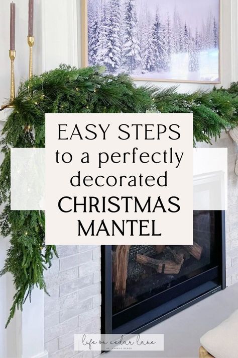 Elevate your holiday spirit with our curated Christmas Fireplace Mantels. Discover elegant Christmas Mantel Decorations that will enchant your home this season. Xmas Mantel Ideas, Mantle Ideas Fireplace, Fireplace Mantel Christmas Decor, Christmas Mantles Ideas Fireplaces, Mantle Christmas Decor Ideas, Diy Christmas Mantel, Christmas Fireplace Mantels, Christmas Mantel Decor, Mantel Decor Ideas