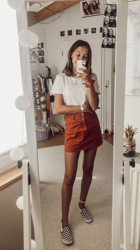 8c01a75941549a705cf7275e41b21f0ddesc49669504ri Vsco Outfits, Teenage Outfits, Zara Skirt, Outfit Chic, Mode Casual, Zara Skirts, Teenager Outfits, Cute Summer Outfits, Teen Fashion Outfits