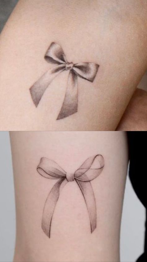 Bow Tie Tattoos For Women, Bow Tie Tattoo, 2023 Tattoo, Dot Tattoos, Bow Tattoo, Tat Ideas, Little Tattoos, Couple Tattoos, Piercing Tattoo