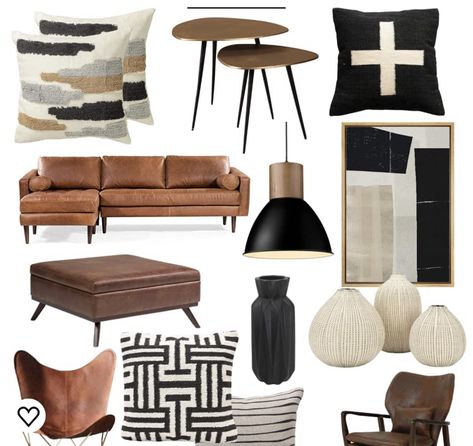 Bedroom Styles 2023, Modern Urban Dining Room, Mid Century Modern Table Setting, Modern Masculine Interior Design, Carmel Couch Living Room, Global Decor Living Room, Modern Brown Living Room, Cognac Leather Couch Living Rooms, Modern Masculine Living Room