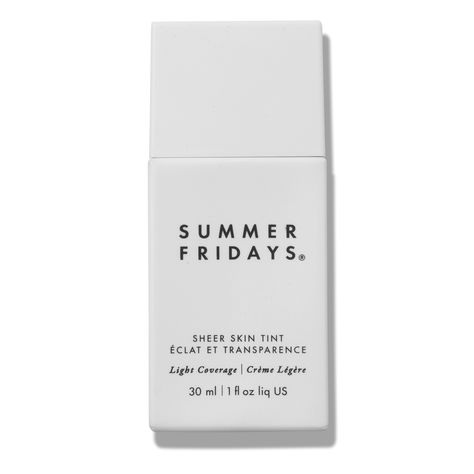 Sheer Skin Tint, Summer Friday Skin Tint, Summer Fridays Products, Summer Wishlist Products, Best Skin Tint For Oily Skin, Summer Fridays Skincare, Summer Fridays Skin Tint, Best Skin Tint, Skin Care Stuff