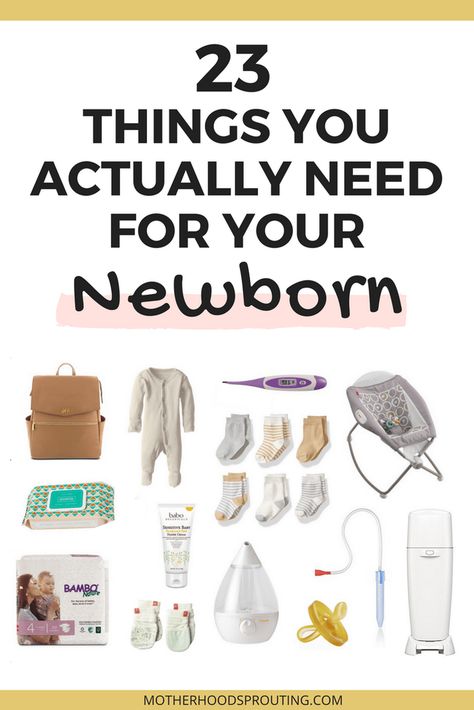 23 Things You Actually Need for Your Newborn: Read this post for the list of all newborn essentials you should have before your new baby arrives! #newborn #musthaves #motherhood #newmom #babygear Newborn Essentials Checklist, Newborn Checklist, Newborn Necessities, Baby Care Essentials, Baby Essentials Newborn, Newborn Needs, Baby Checklist, Minimalist Baby, Baby Necessities