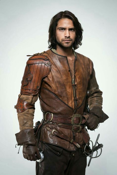 Leather Jerkin, Bbc Musketeers, The Musketeers, Luke Pasqualino, Steampunk Jacket, Pirate Outfit, Clothes Reference, Leather Armor, Viking Art