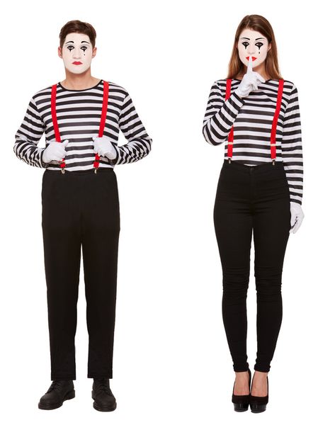 Couples Fancy Dress Mime Woman Man Artist Costume French Circus Ladies Mens | Clothes, Shoes & Accessories, Fancy Dress & Period Costume, Fancy Dress | eBay! French Man Costume, Mime Artist Costume, Circus Party Costume, Mime Halloween Costume, Circus Themed Costumes, Couples Fancy Dress, Mime Costume, Circus Halloween Costumes, Artist Costume