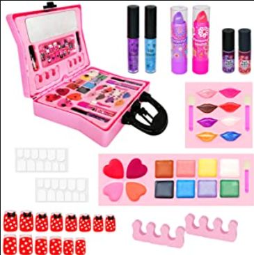 Kids Make Up Set, Kids Makeup Kit, Makeup For Kids, Childrens Makeup, Makeup Toys, Makeup Kit For Kids, Play Makeup, Blue Costumes, Girls Toys