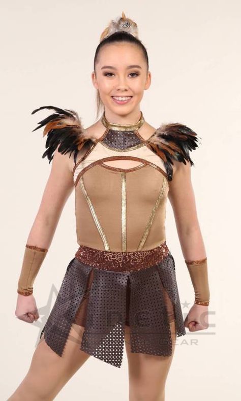 Kinetic Creations - ZENA - Warrior Princess - Tribal Dance Costumes and Studio Uniforms Warrior Dance Costume Ideas, Viking Dance Costume, Warrior Dance Costume, Cheerdance Costume, Survivor Costume, Warrior Dance, Wendy Costume, Virtual Villagers, Warrior Princess Costume