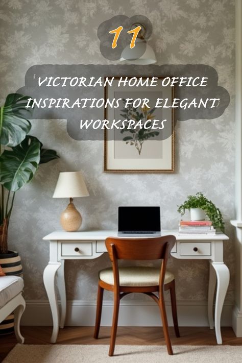 As I explore Victorian-inspired home office designs, I’m inspired by the elegance and sophistication they bring to workspaces. This lovely setup features a blend of vintage charm and modern functionality, with intricate wallpaper, a classic desk, and a cozy chair that invites creativity. Don’t miss the thoughtfully curated decor that enhances productivity while maintaining an inviting atmosphere! Victorian Home Office, Intricate Wallpaper, Modern Victorian Bedroom Ideas, Modern Victorian Bedroom, Home Office Designs, Home Office Design Ideas, Eclectic Dining Room, Office Design Ideas, Minimalist Living Room Design