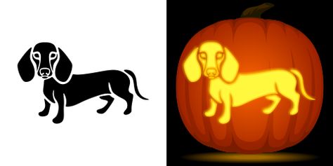 Dachshund Pumpkin Stencil Dachshund Pumpkin Carving Stencil, Pumpkin Carving Ideas Dachshund, Weenie Dog Pumpkin Carving, Dachshund Pumpkin Carving Ideas, Dachshund Pumpkin Carving, Dachshund Pumpkin, Pumpkin Carving Stencil, Pumpkin Carving Stencils Free, Dog Stencil