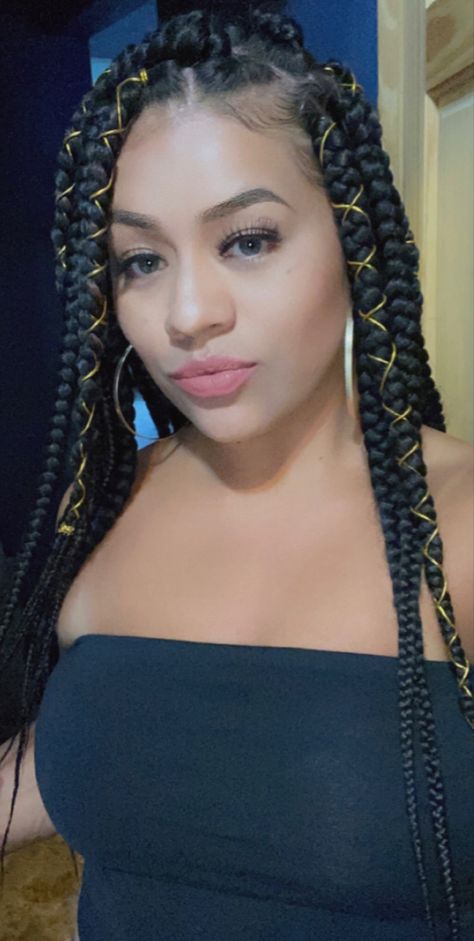 Latina Box Braids Hairstyles, Latinas With Box Braids, Latinas Braids, Braids On Mexican Hair, Braids On Hispanic Women, Box Braids On Latinas, Braids Hispanic Women, Braids For Latinas, Hispanic Braids