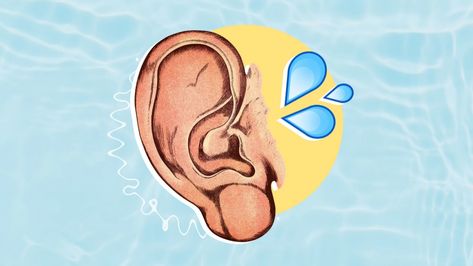 How-to-Get-Water-Out-of-Your-Ear Water In Ear Remedy, Swimmers Ear Home Remedy, How To Unplug Ears, Water In Ear, Hydrogen Peroxide Ear, Swimmers Ear Remedy, Unclog Ears, Fluid In Ears, Clogged Ears